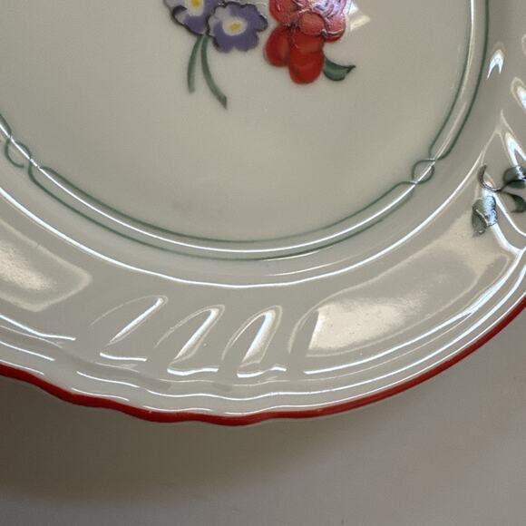 Vintage Fitz‎ & Floyd Dessert Appetizer Plates Set of 4 Japan Printemps 212 - Picture 6 of 10